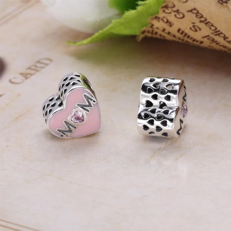 (imagem para) Charm PANDORA "Mãe" - 791881PCZ - Visualizar 4