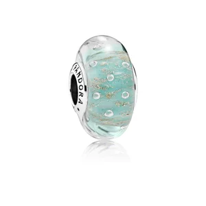 Charm PANDORA Murano Bolhas Brilhantes Menta - 791669 (imagem para) Charm PANDORA Murano Bolhas Brilhantes Menta - 791669