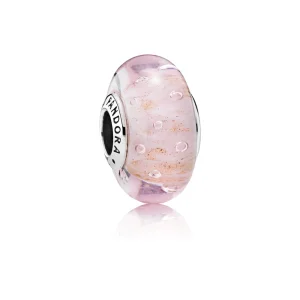 (imagem para) Charm PANDORA Murano Bolhas Brilhantes Rosa - 791670