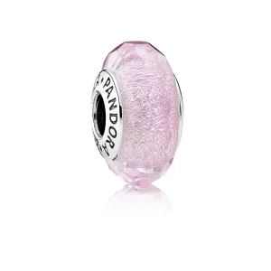 Charm PANDORA Murano Facetado Rosa Gloss - 791650 (imagem para) Charm PANDORA Murano Facetado Rosa Gloss - 791650