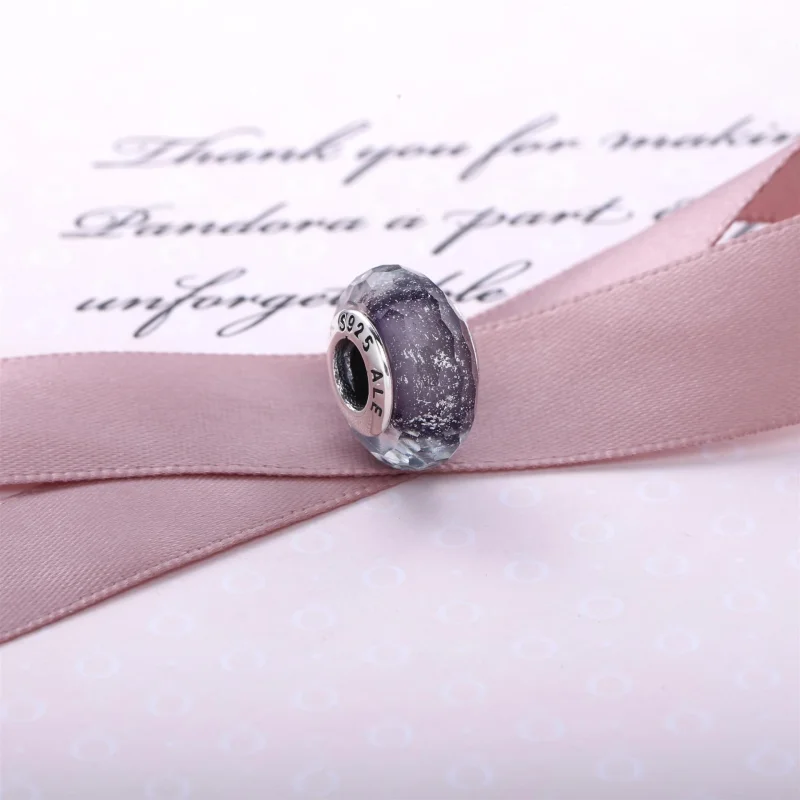 (imagem para) Charm PANDORA Murano Facetado Roxo Gloss - 791651 - Visualizar 2