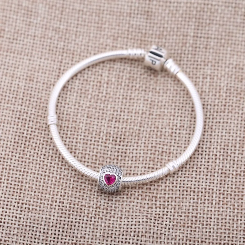 (imagem para) Charm PANDORA Pavê Coração Carinhoso - 791815CZS - Visualizar 2