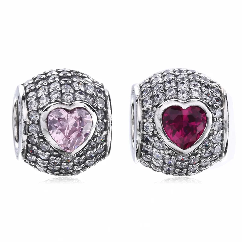 (imagem para) Charm PANDORA Pavê Coração Carinhoso - 791815CZS - Visualizar 6