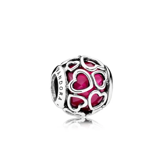 (imagem para) Charm PANDORA Petit Facetado Rodeado de Amor - 792036NCC