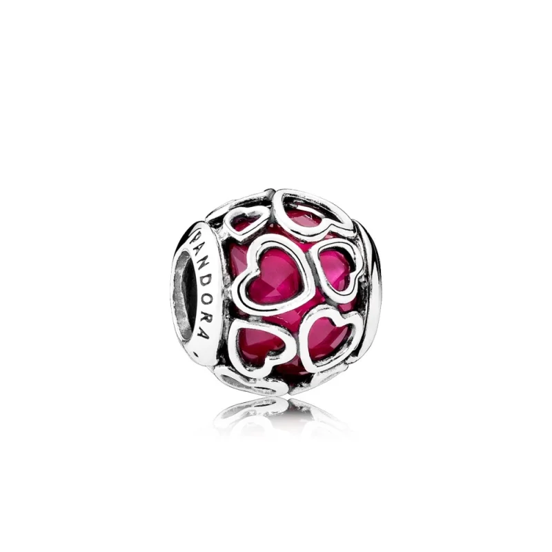 (imagem para) Charm PANDORA Petit Facetado Rodeado de Amor - 792036NCC