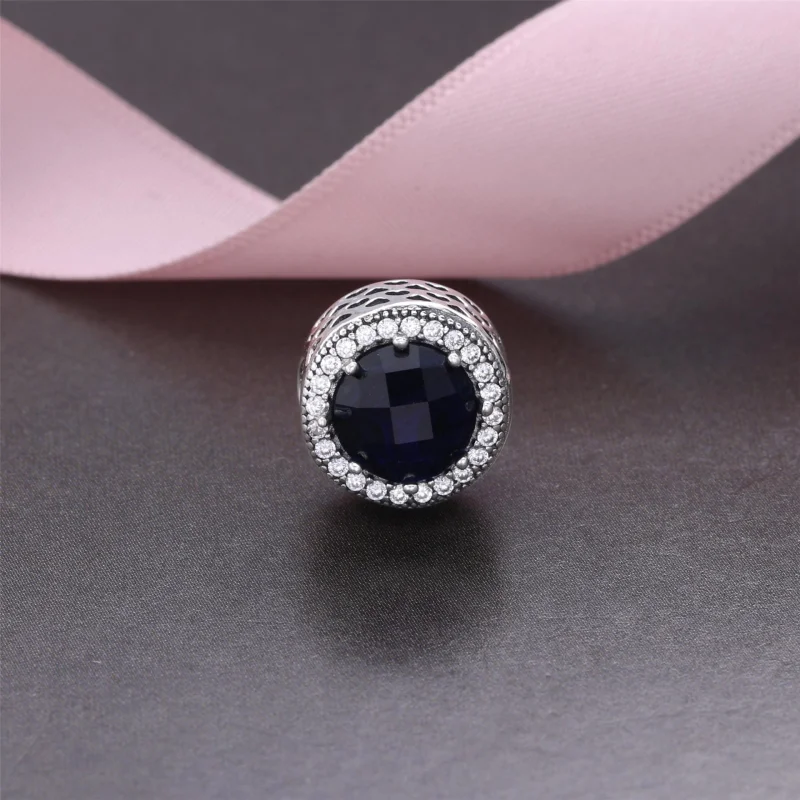 (imagem para) Charm PANDORA Radiante Azul Lunar - 791725NMB - Visualizar 2