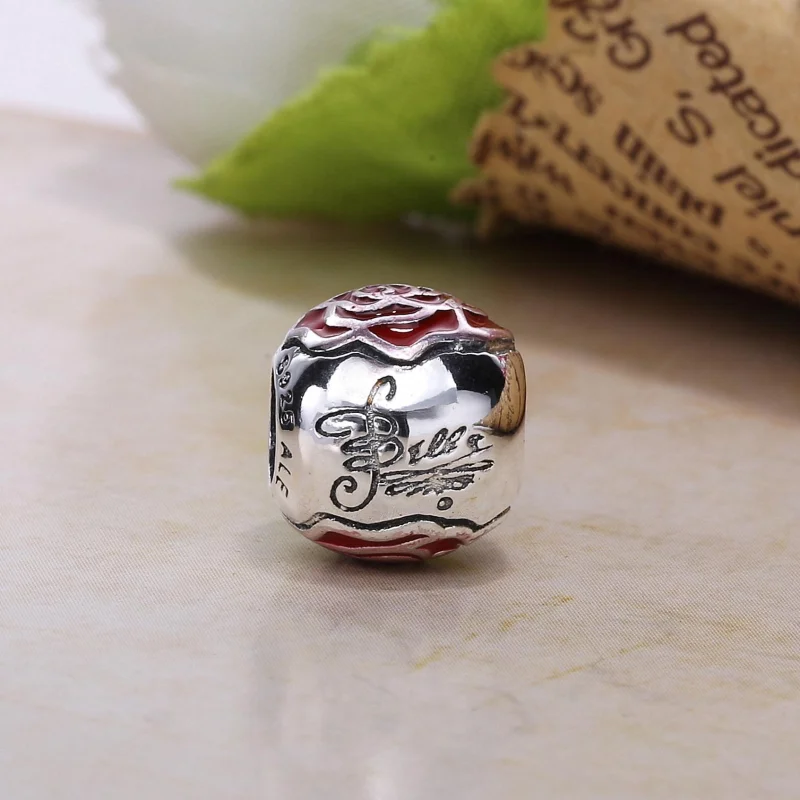 (imagem para) Charm PANDORA Rosa Encantada - A Bela e a Fera - 791575EN09 - Visualizar 3