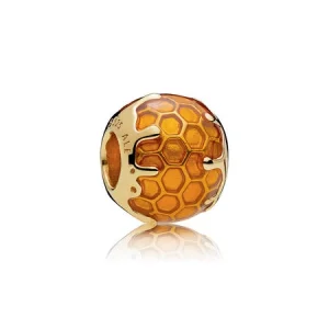 (imagem para) Charm PANDORA Shine Mel Dourado - 767120EN158