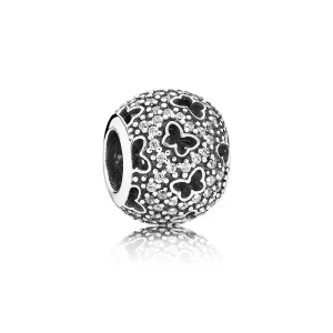(imagem para) Charm PANDORA Vazado Brilhante Mini Borboletas - 791482CZ