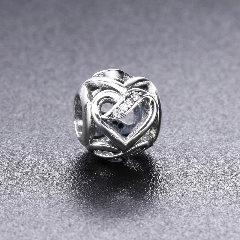 (imagem para) Charm PANDORA Vazado Laços do Amor - 792046CZ - Visualizar 2