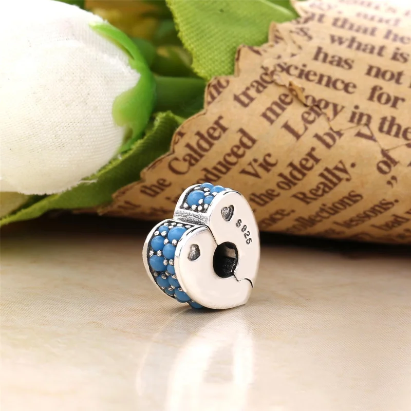 (imagem para) Clipe PANDORA Arcos do Amor Azul - 797227NYA - Visualizar 3