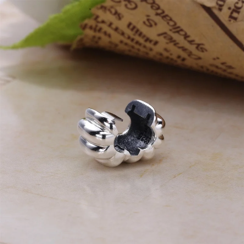 (imagem para) Clipe PANDORA de Prata Canelado - 790163 - Visualizar 3