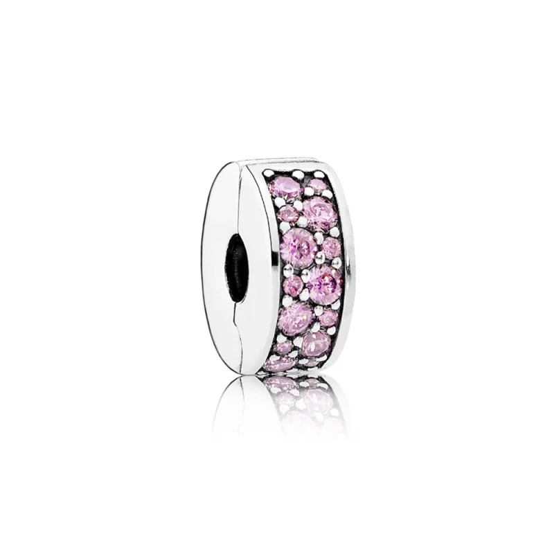 (imagem para) Clipe PANDORA Elegância Rosa - 791817PCZ