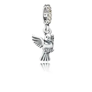 (imagem para) Charm com Pendente PANDORA Pássaro da Paz - 791394CCZ