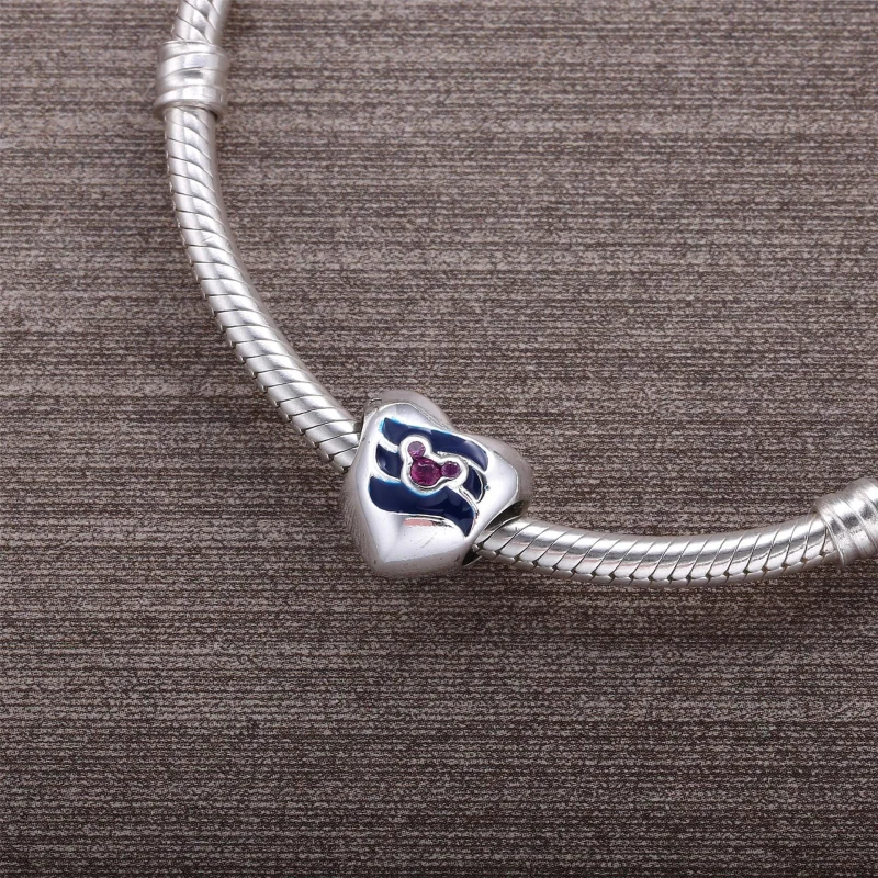 (imagem para) Charm Pandora de prata Disney, Coração De Mickey - Visualizar 4