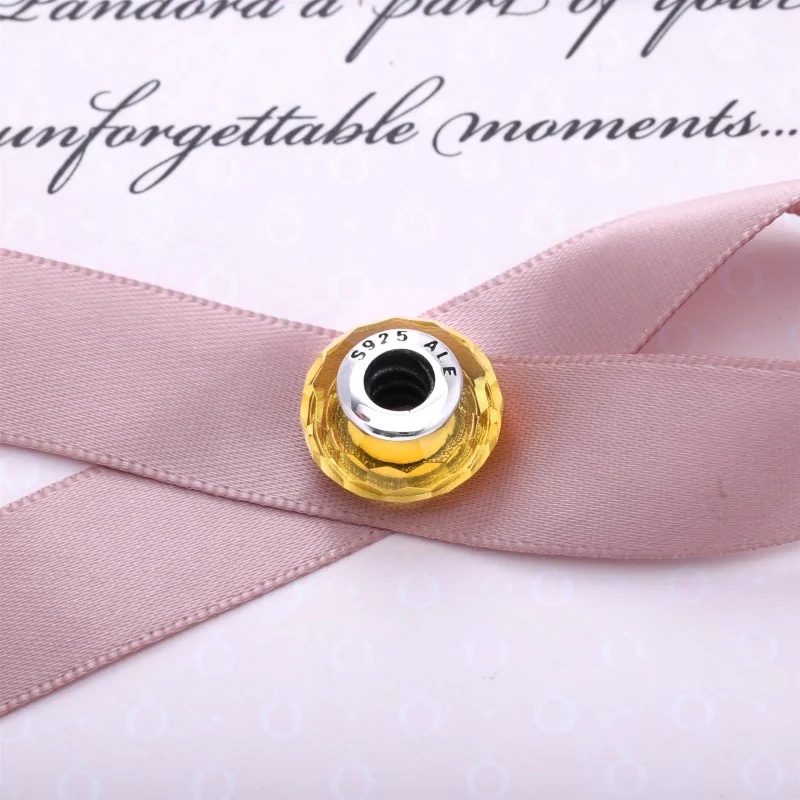 (imagem para) Conta PANDORA Murano Facetado Brilho do Sol - 791629 - Visualizar 3