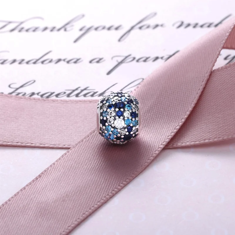 (imagem para) Conta PANDORA Pavê Azul Mar - 791261MCZMX - Contas - Visualizar 2