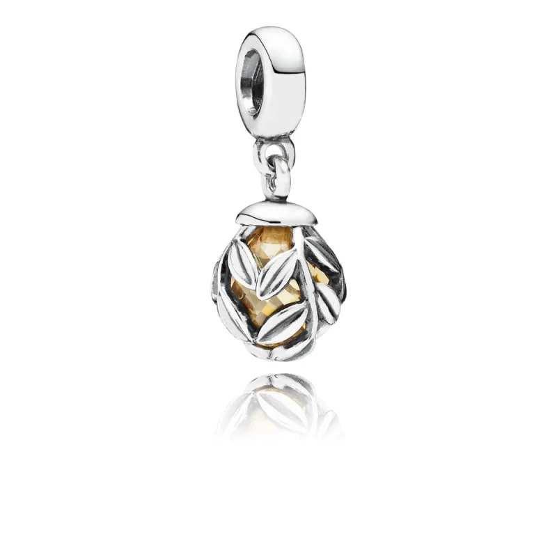 (imagem para) Charm com Pendente PANDORA Folha de Louro - 791407CCZ