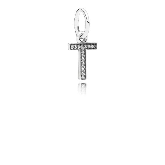 (imagem para) Pingente PANDORA de Prata Brilhante Letra T - 791332CZ