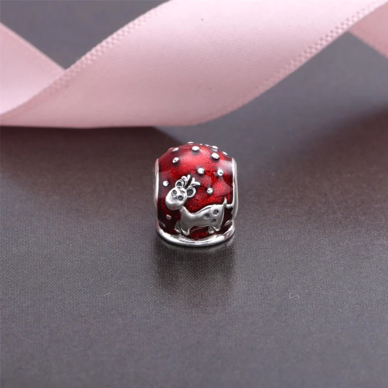(imagem para) Charm PANDORA de Prata e Esmalte Snow Globe - 791228EN12 - Visualizar 2