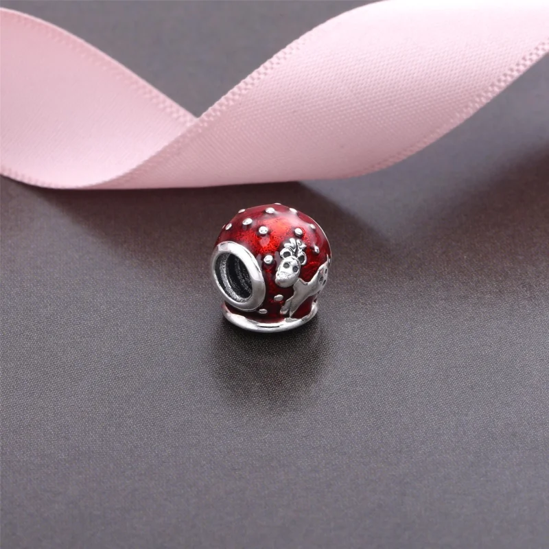(imagem para) Charm PANDORA de Prata e Esmalte Snow Globe - 791228EN12 - Visualizar 3