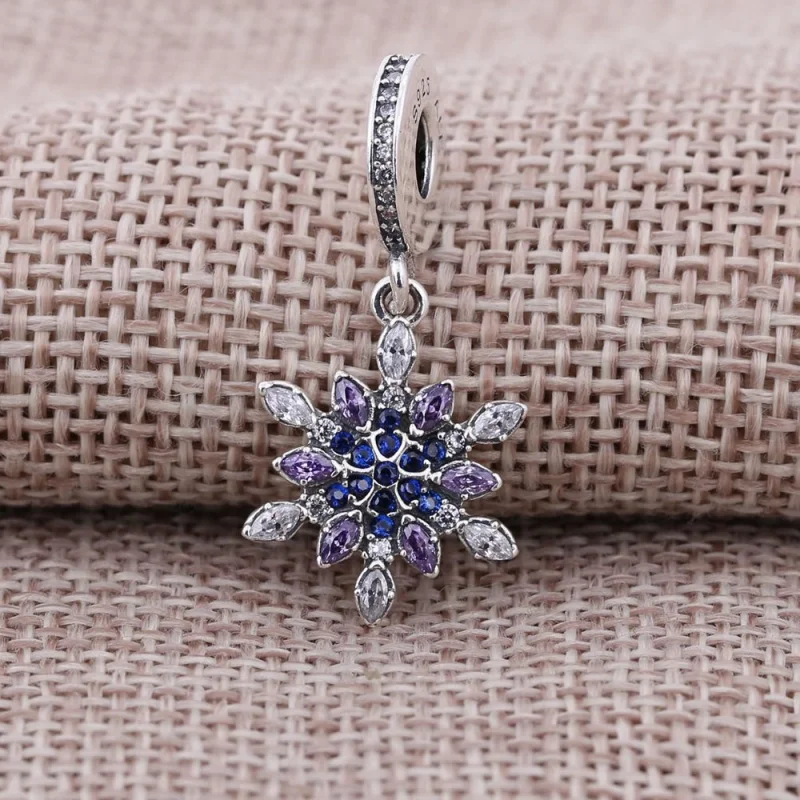 (imagem para) Pendente PANDORA Brilhante Cristal de Neve - 791761NBLMX - Visualizar 7