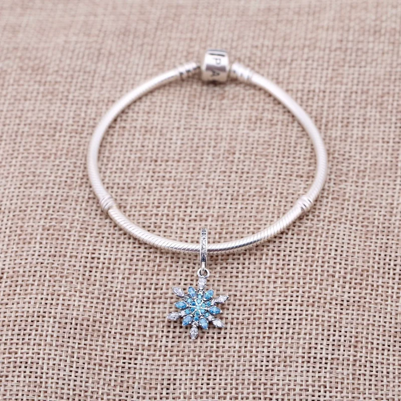 (imagem para) Pendente PANDORA Brilhante Cristal de Neve - 791761NBLMX - Visualizar 8