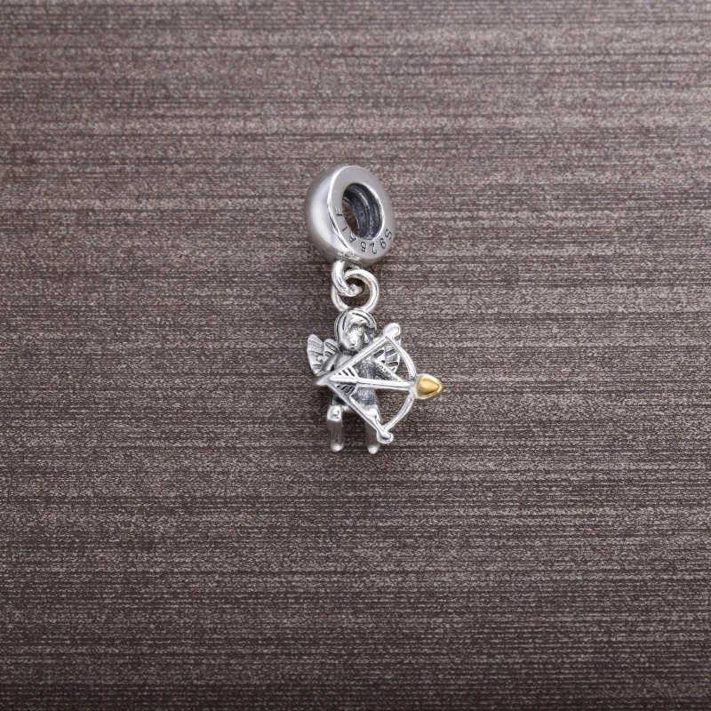 (imagem para) Charm PANDORA de Prata e Ouro Pendente Cupido - 791251 - Visualizar 2