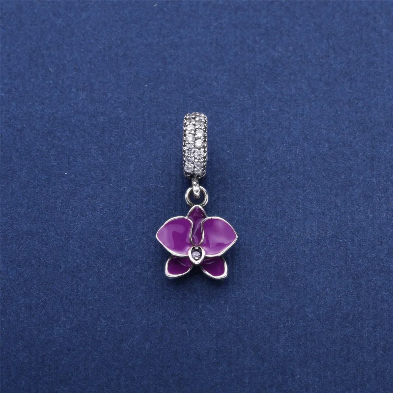 (imagem para) Pingente PANDORA Brilhante Orquídea Branca - Flor da Pureza do Amor - Visualizar 2