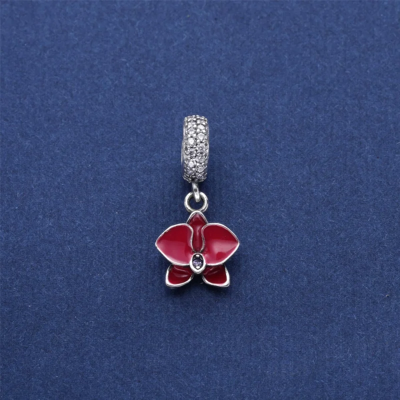 (imagem para) Pingente PANDORA Brilhante Orquídea Branca - Flor da Pureza do Amor - Visualizar 3