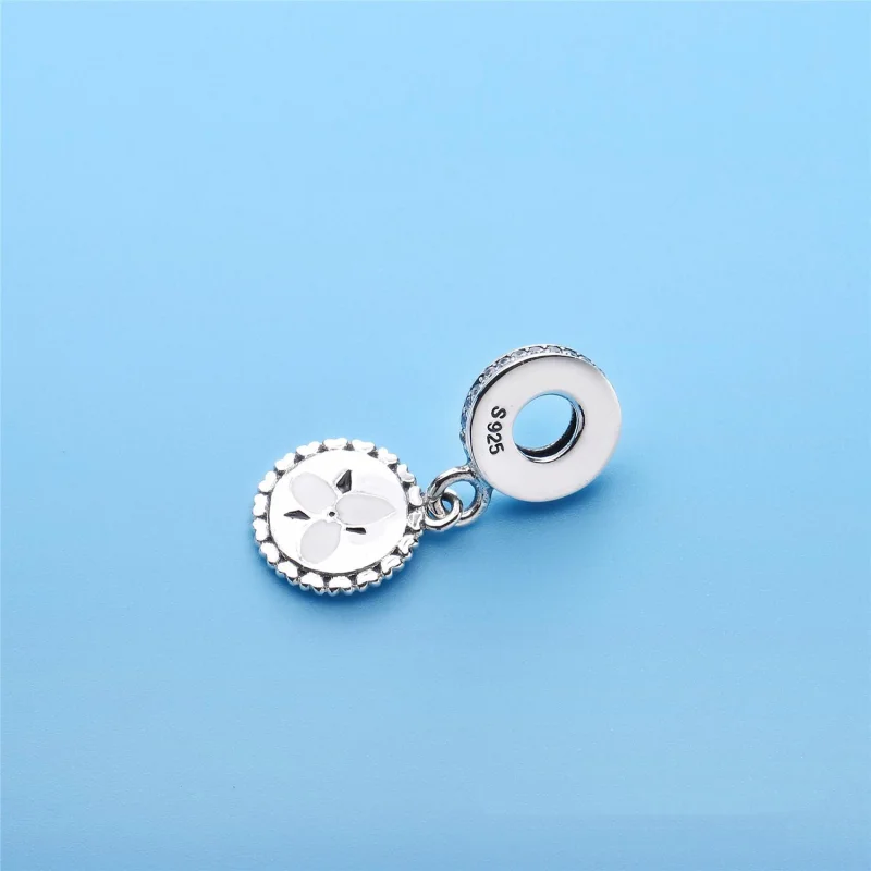 (imagem para) Pingente Pandora de prata Flor do Trillium - Visualizar 3