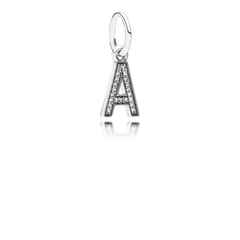 (imagem para) Pingente PANDORA de Prata Brilhante Letra A - 791313CZ