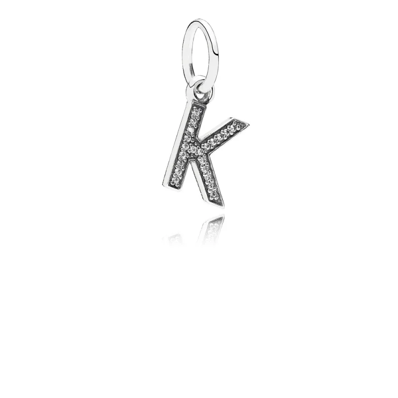 (imagem para) Pingente PANDORA de Prata Brilhante Letra K - 791323CZ