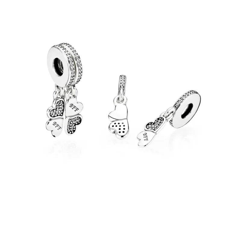 (imagem para) Pingente PANDORA BFF - Melhores Amigas para Sempre - 791949CZ - Visualizar 2