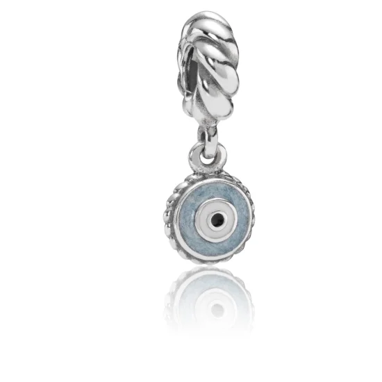 (imagem para) Charm PANDORA de Prata Esmaltado Olho Grego - 790529EB