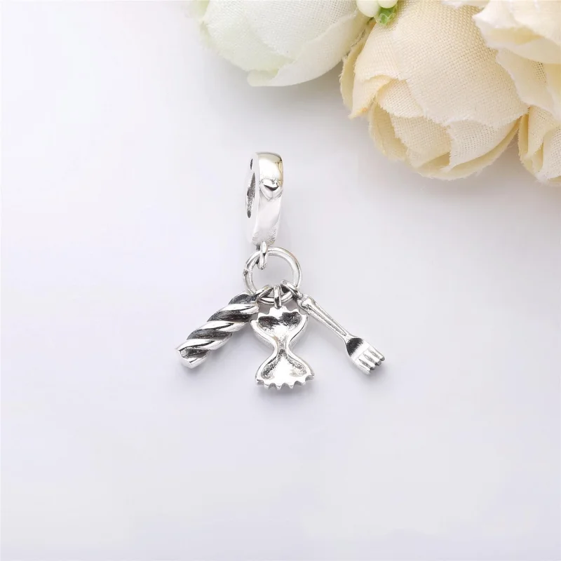 (imagem para) Pingente PANDORA Amo Macarronada - 797435 - Visualizar 2