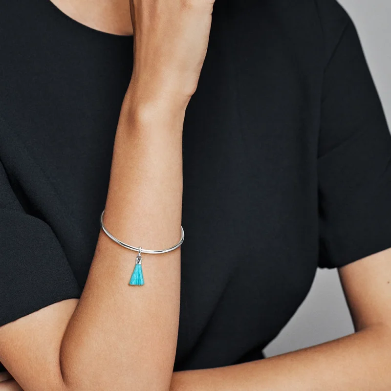 (imagem para) Pingente PANDORA Tassel Azul - 797212CTQ - Visualizar 2