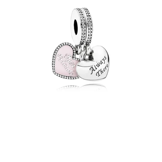 (imagem para) Pingente PANDORA Estarei Sempre Aqui "Always There" - "Best Friends"
