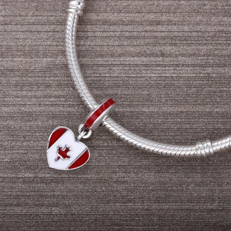 (imagem para) Pingente PANDORA Coração Canadense - Visualizar 4