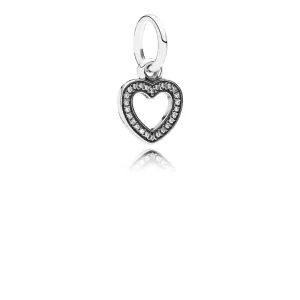 Pingente PANDORA de Prata Brilhante Coração - 791304CZ (imagem para) Pingente PANDORA de Prata Brilhante Coração - 791304CZ