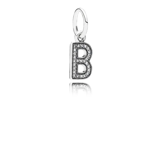 (imagem para) Pingente PANDORA de Prata Brilhante Letra B - 791314CZ