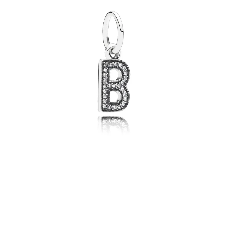(imagem para) Pingente PANDORA de Prata Brilhante Letra B - 791314CZ