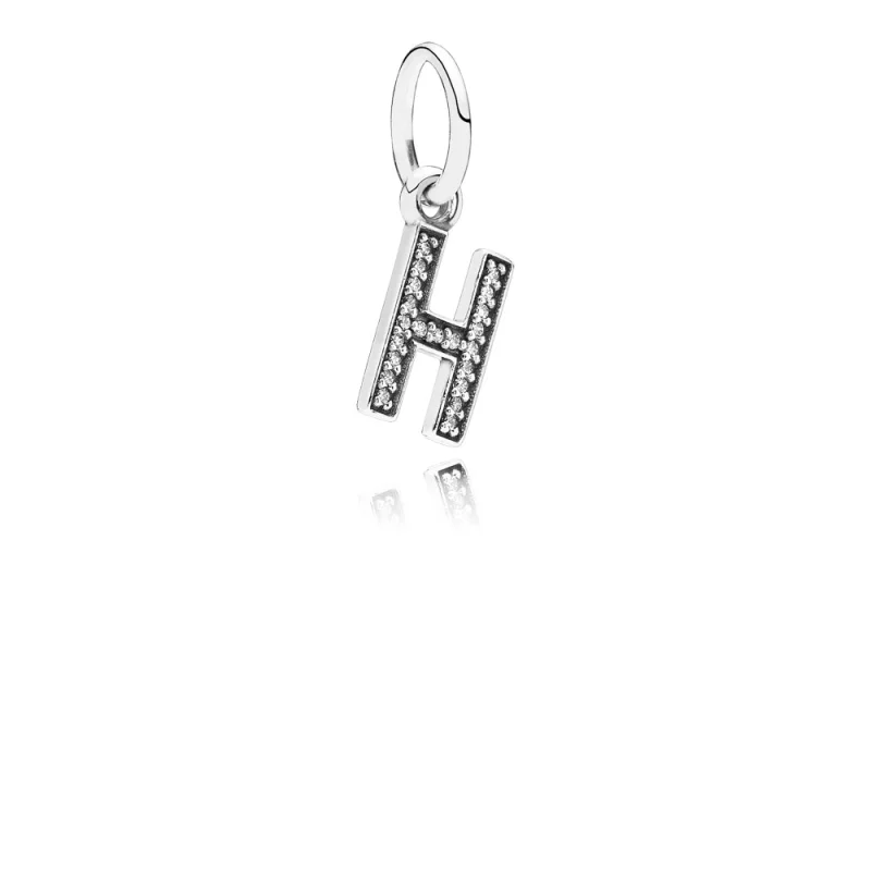 (imagem para) Pingente PANDORA de Prata Brilhante Letra H - 791320CZ