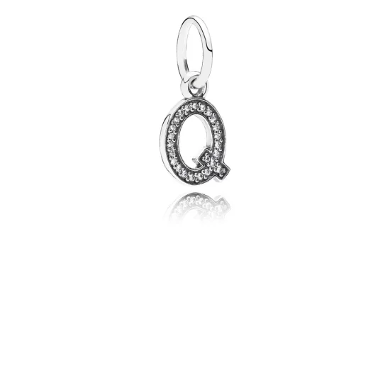 (imagem para) Pingente PANDORA de Prata Brilhante Letra Q - 791329CZ