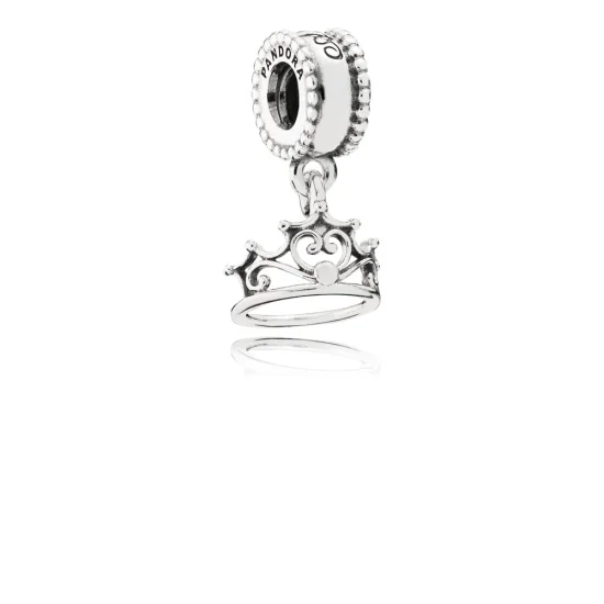 (imagem para) Pingente Pandora de prata Disney, Ariel Tiara