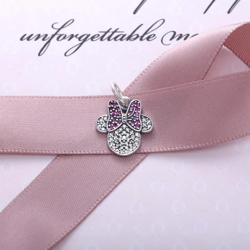 (imagem para) Pingente Pandora de prata Disney, Espumante Minnie Icon - Visualizar 2