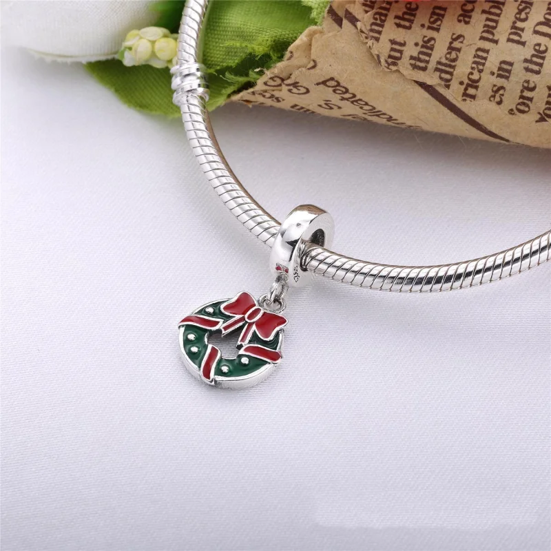 (imagem para) Pingente PANDORA Guirlanda de Natal - 796362ENMX - Visualizar 2