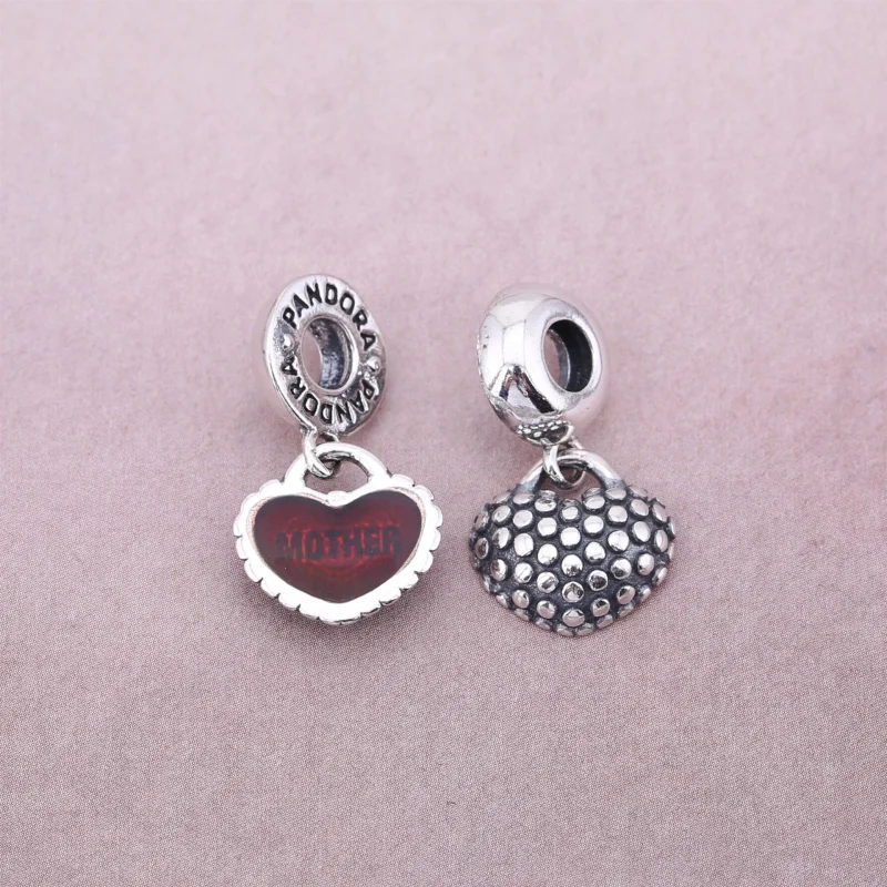 (imagem para) Charm PANDORA de Prata Esmaltado Duplo Mãe e Filha - 790950EN27 - Visualizar 2