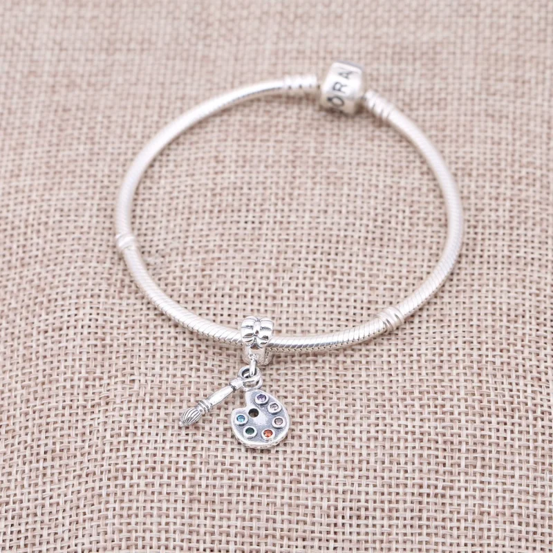 (imagem para) Charm PANDORA de Prata Pendente Palheta de Artista - 791268CZMX - Visualizar 2
