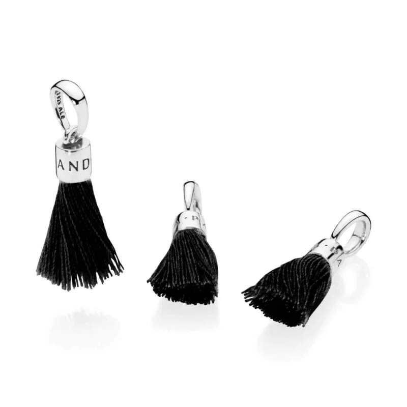 (imagem para) Pingente PANDORA Tassel Preto - Visualizar 2
